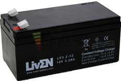 Batera 12 Voltios 3,2 Amperios Liven Battery LV3.2-12